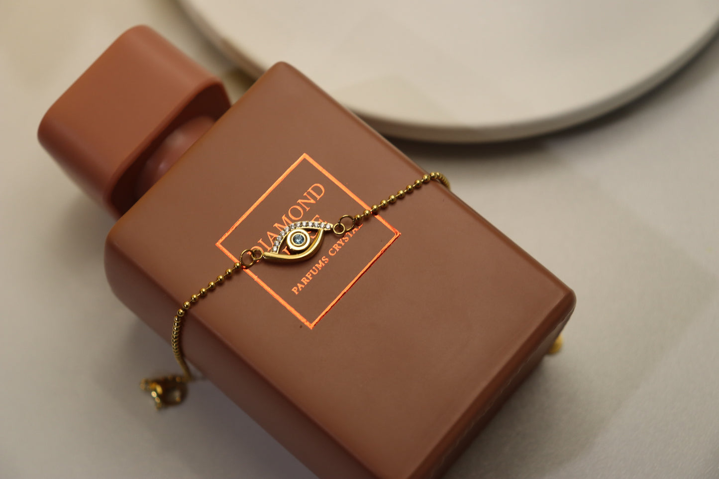 18K Gold plated Eye Stainless Steel non-Tarnish Bracelets