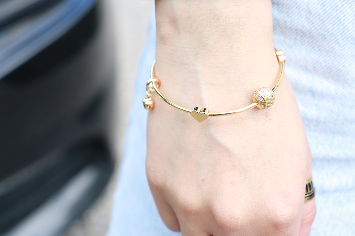Elegant 2 Piece Gold Plated Bangles Set