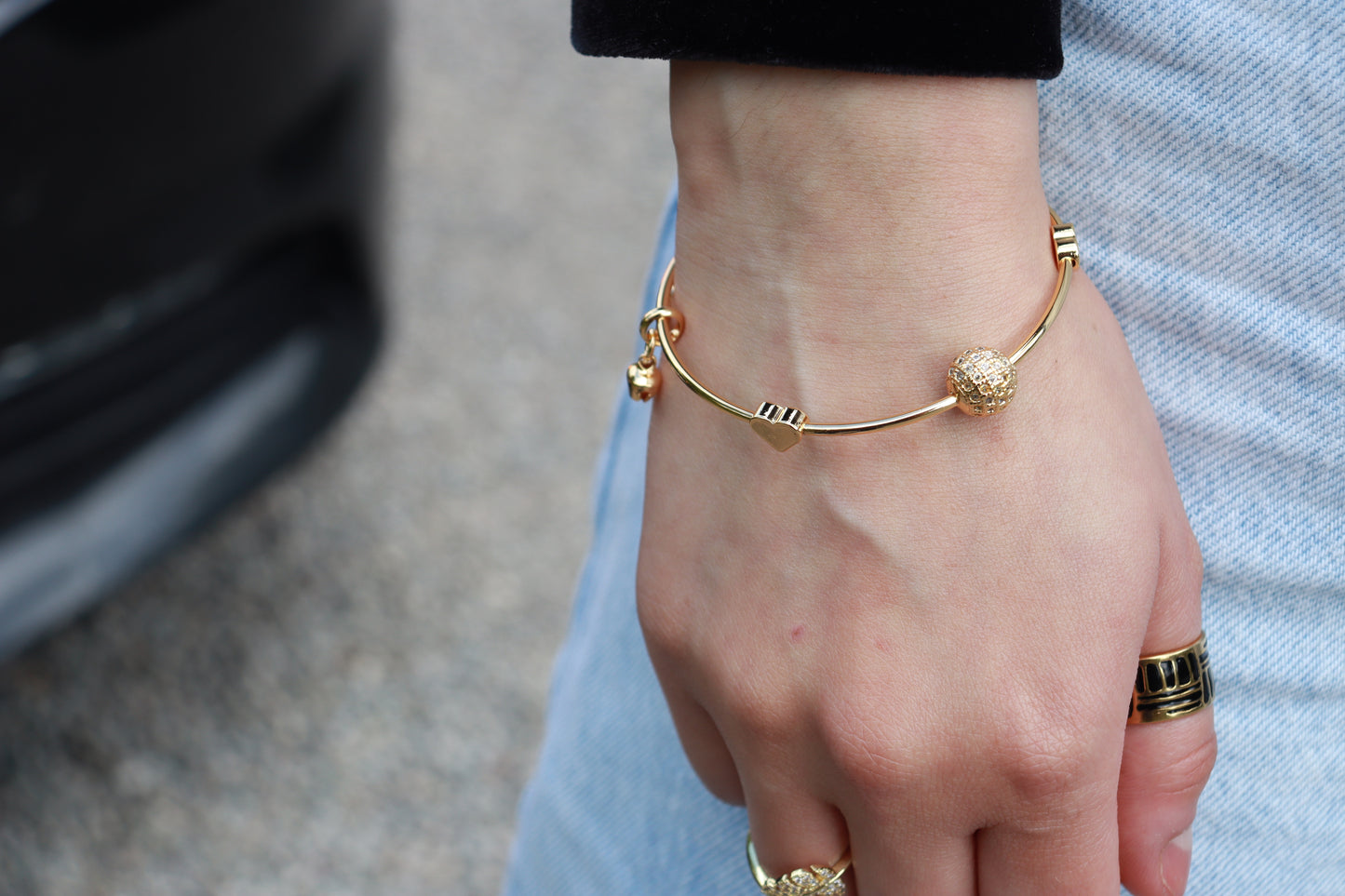 Elegant 2 Piece Gold Plated Bangles Set