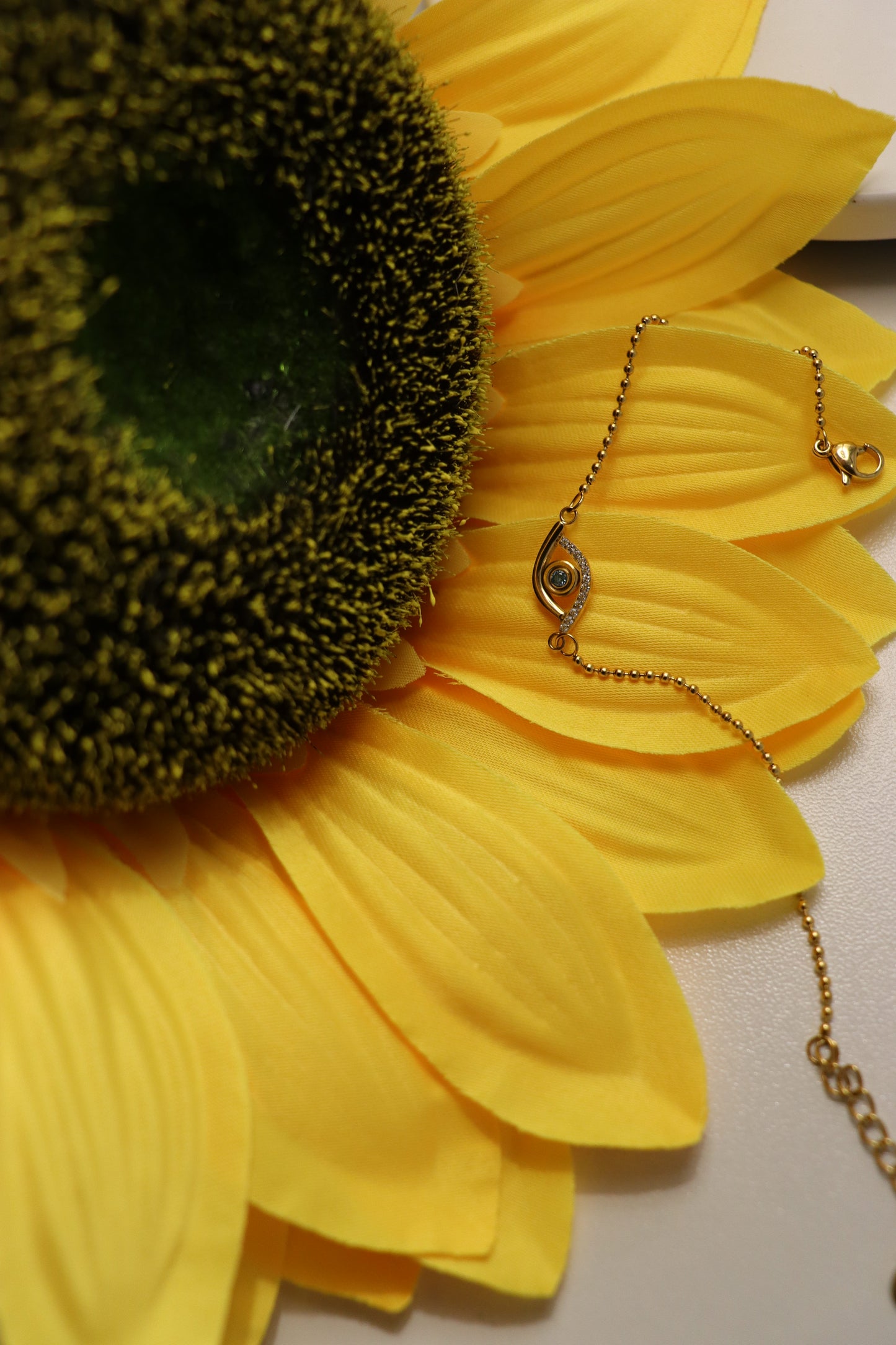 18K Gold plated Eye Stainless Steel non-Tarnish Bracelets