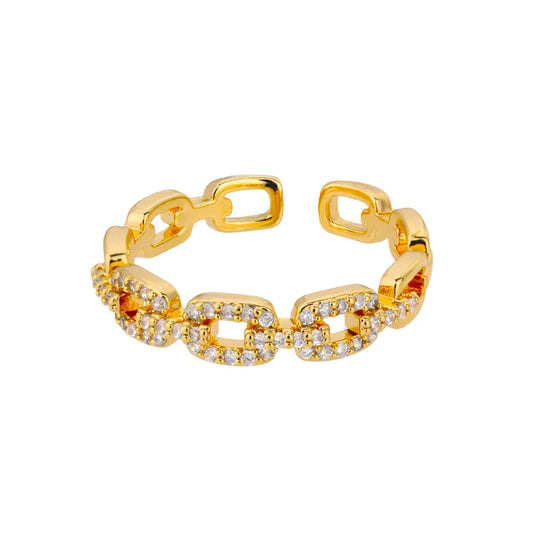 Geometric Women Zirconia Ring Durable Color Women's Ring
