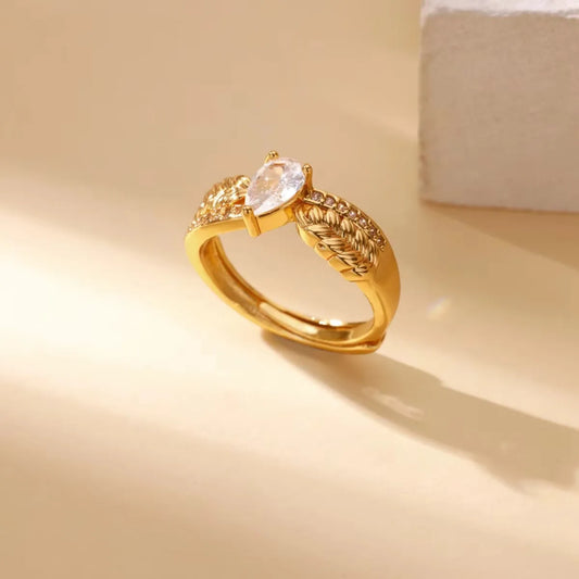 Retro Style Stainless Steel Adjustable Ring